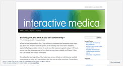 Desktop Screenshot of interactivemedica.wordpress.com