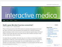 Tablet Screenshot of interactivemedica.wordpress.com