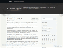 Tablet Screenshot of lackadaisygirl.wordpress.com