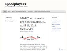 Tablet Screenshot of 4poolplayers.wordpress.com