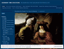 Tablet Screenshot of ordinarytimedevotions.wordpress.com