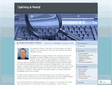 Tablet Screenshot of oplichting.wordpress.com