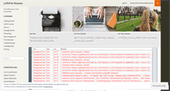 Desktop Screenshot of latexforhumans.wordpress.com