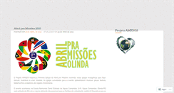 Desktop Screenshot of amigosdeoracao.wordpress.com