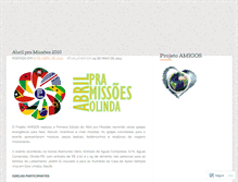 Tablet Screenshot of amigosdeoracao.wordpress.com