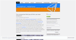 Desktop Screenshot of hazelnutrelations.wordpress.com