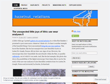 Tablet Screenshot of hazelnutrelations.wordpress.com