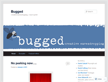 Tablet Screenshot of buggedblog.wordpress.com