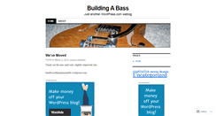 Desktop Screenshot of buildingabass.wordpress.com