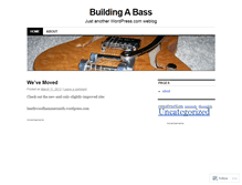 Tablet Screenshot of buildingabass.wordpress.com