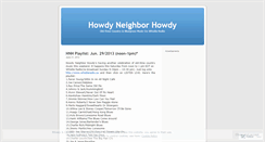Desktop Screenshot of howdyneighborhowdy.wordpress.com
