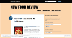 Desktop Screenshot of newfoodreview.wordpress.com