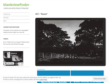 Tablet Screenshot of blankviewfinder.wordpress.com