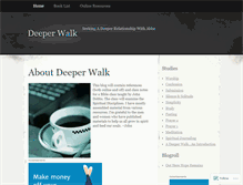 Tablet Screenshot of deeperwalk.wordpress.com