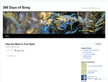 Tablet Screenshot of 365daysofsong.wordpress.com