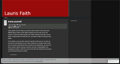 Desktop Screenshot of laurisfaith.wordpress.com