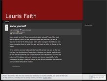 Tablet Screenshot of laurisfaith.wordpress.com