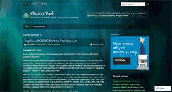 Desktop Screenshot of clariontool.wordpress.com