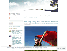 Tablet Screenshot of lovingpulse.wordpress.com