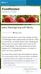 Mobile Screenshot of foodrelated.wordpress.com