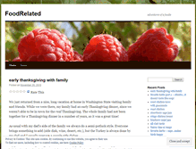 Tablet Screenshot of foodrelated.wordpress.com