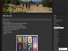 Tablet Screenshot of colorofsand.wordpress.com