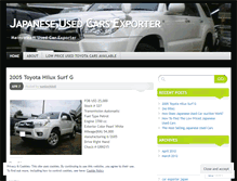 Tablet Screenshot of japanusedcarsexporter.wordpress.com