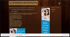 Desktop Screenshot of mrsunshades.wordpress.com
