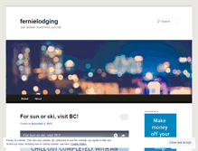 Tablet Screenshot of fernielodging.wordpress.com