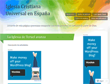 Tablet Screenshot of cristianauniversal.wordpress.com