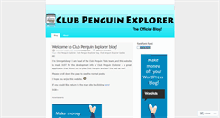 Desktop Screenshot of clubpenguinexplorer.wordpress.com