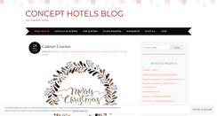 Desktop Screenshot of blogconcepthotels.wordpress.com