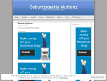Tablet Screenshot of geburtsstaette.wordpress.com