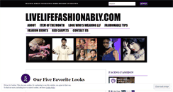 Desktop Screenshot of livelifefashionably.wordpress.com