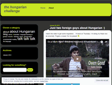 Tablet Screenshot of hungarianchallenge.wordpress.com