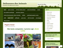 Tablet Screenshot of defensoresdosanimais.wordpress.com