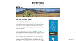 Desktop Screenshot of bordertales.wordpress.com