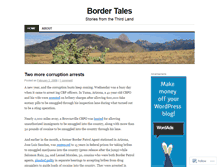 Tablet Screenshot of bordertales.wordpress.com