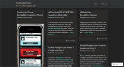 Desktop Screenshot of codegenius.wordpress.com