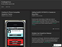 Tablet Screenshot of codegenius.wordpress.com