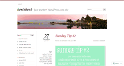 Desktop Screenshot of bertsbest.wordpress.com