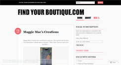 Desktop Screenshot of findyourboutique.wordpress.com