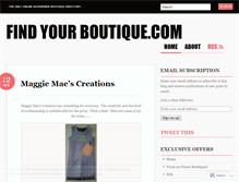 Tablet Screenshot of findyourboutique.wordpress.com