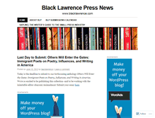 Tablet Screenshot of blacklawrence.wordpress.com