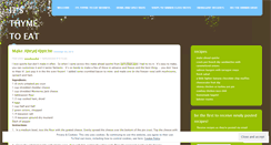 Desktop Screenshot of itsthymetoeat.wordpress.com