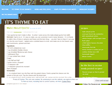 Tablet Screenshot of itsthymetoeat.wordpress.com