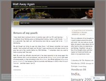 Tablet Screenshot of mattjacksonaway.wordpress.com