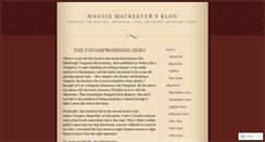 Desktop Screenshot of maggiemackeever.wordpress.com