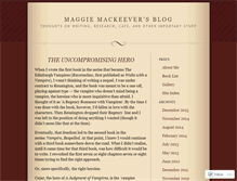 Tablet Screenshot of maggiemackeever.wordpress.com