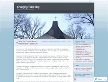 Tablet Screenshot of changingtidesblog.wordpress.com